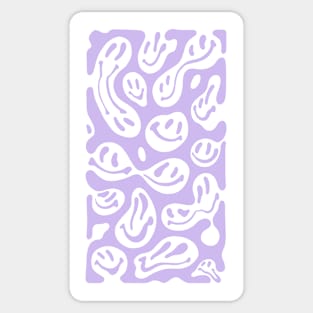 Melting Smiles in Light Purple Sticker